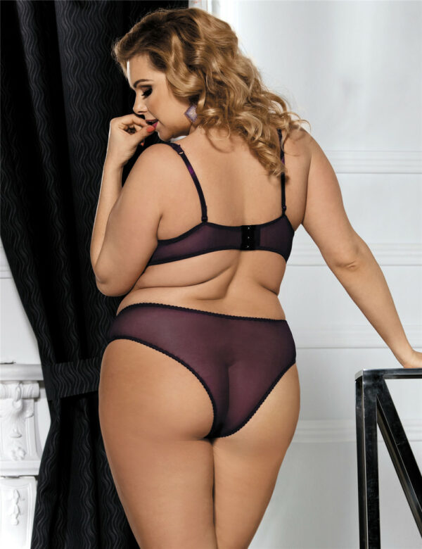 Ensemble soutien-gorge et culotte prune – Image 3