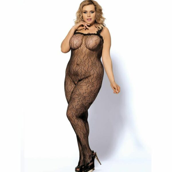 SBodystocking noir en dentelle taille 3XL-4XL